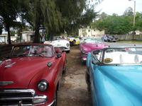 unsere geparkten Taxis 