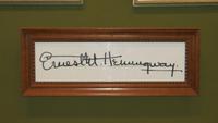 1433 Havanna - Hotel Ambos Mondus - Hemingaway-Ecke - Unterschrift des Schriftstellers