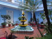 Im Innenhof des Hotels Union in Cienfuegos
