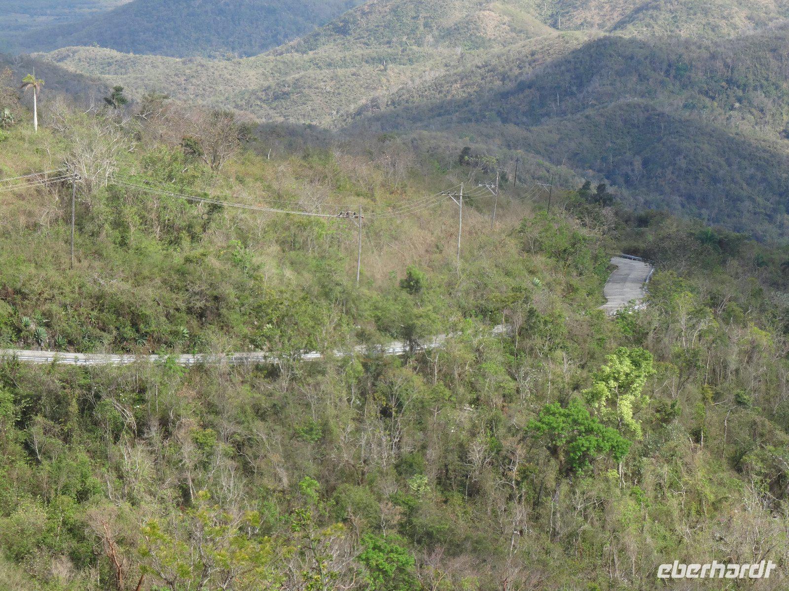 Bergstraße im Escambray-Gebirge