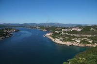 Blick auf die Bucht von Santiago