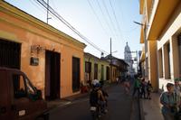 Straßenszene in Santiago