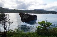 Bucht von Baracoa mit dem Amboss (El Yunque) im Hintergrund
