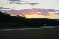 Abendstimmung auf der Fahrt nach Santiago