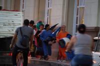 Auf dem Weg zum Karnevalszug, Camagüey 