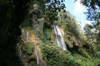 Der Rocío-Wasserfall (El Rocío = 'Tau')