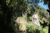 Der Rocío-Wasserfall (El Rocío = 'Tau')