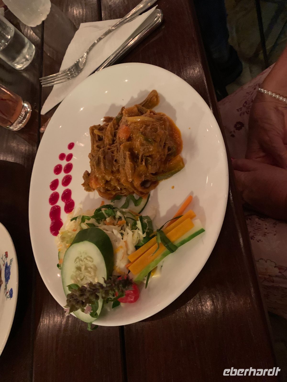 Leckeres Essen im Jardin de los Milagros