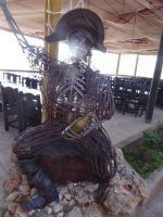 Ritter ohne Furcht an der Gaststätte