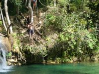 ein Schwimmbad im Wald