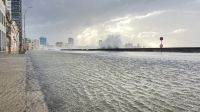 Kuba, Überflutung der Strandpromenade