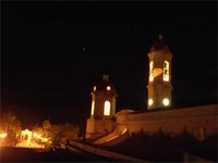 Cienfuegos Kirche bei Nacht