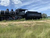 Eine alte Lokomotive einer Zuckerfabrik