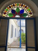 Schön verzierte Tür