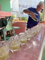 Und am Schluss gibt es natürlich den Zuckerrohrsaft Guarapo