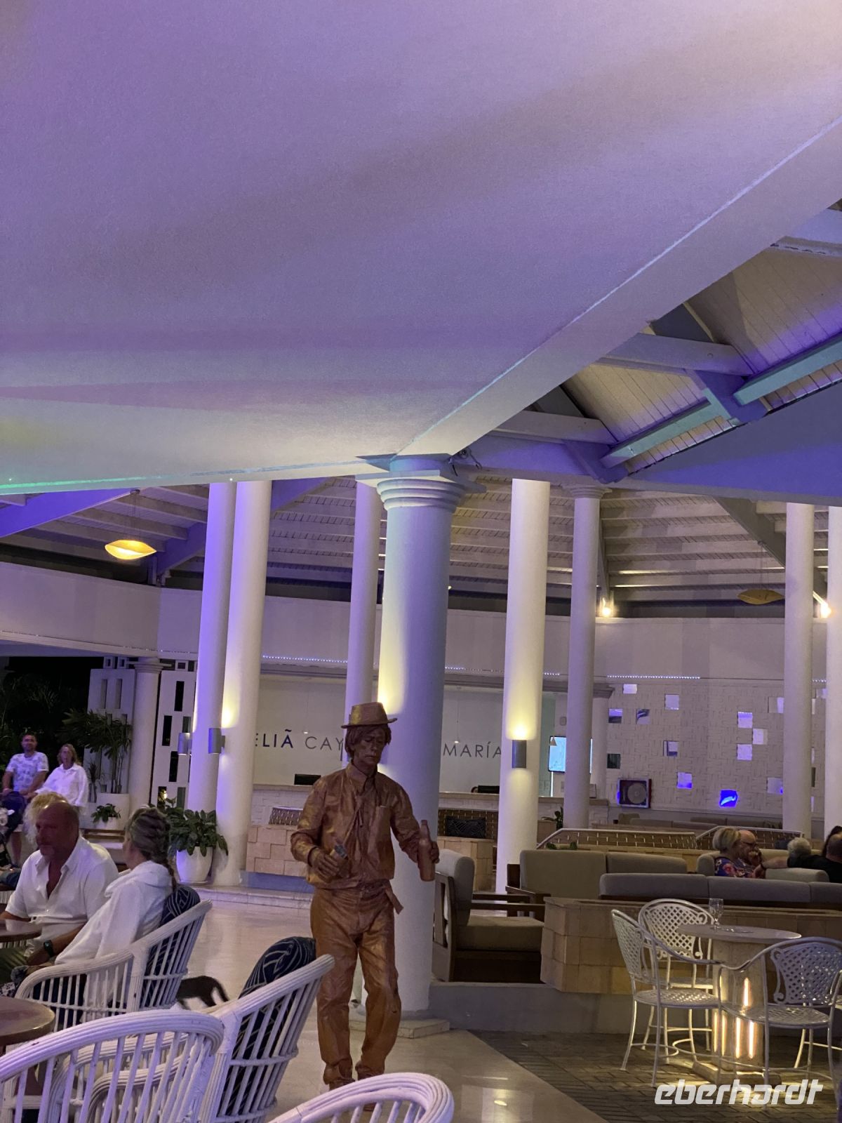 Am Abend im Strandhotel auf Cayo Santa Maria