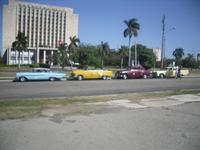 Unsere Oldtimer in Kolonne