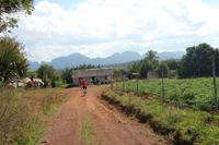 Radtour übers Land mit Blick auf die Karstfelsen um Vinales