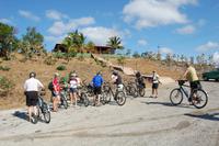 Stopp am Aussichtspunkt über dem Tal der Zuckermühlen