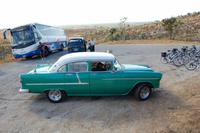 Stopp am Aussichtspunkt über dem Tal der Zuckermühlen