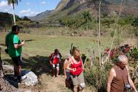 Wanderung zum Wasserfall in den Bergen der Sierra del Escambray