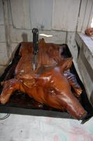 unser Spanferkel in der Mittagspause in den Bergen der Sierra del Escambray