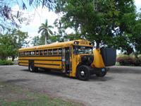 Auch der Schulbus braucht mal Kühlung