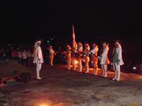 Bei der Kanonenzeremonie