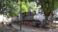1129 Havanna - Stadtrundfahrt - alte Dampflok am Bahnhof