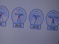 in Moskau gehen die Uhren eben anders