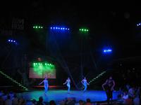 Abendveranstaltung im Freiluft-Kabarett 