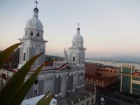 Sonnenaufgang von der Hotelterrasse