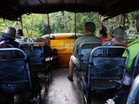 im Laster durch Wind und Wetter