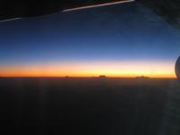 Flug nach Santiago de Cuba - Sonnenaufgang  