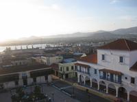 Blick von der Dachterrasse unseres Hotels Casa Granda über Santiago de Cuba 