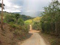Auf der Rückfahrt vom Parque Guanayra braut sich ein Wetter zusammen