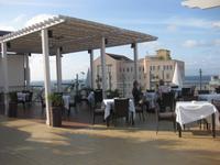 Das Restaurant auf der Dachterrasse unseres Hotels