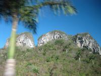 Auf derFahrt durch das Vinales-Tal