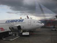 Auf dem Flughafen Jose Marti in Havanna - wir müssen Abschied nehmen