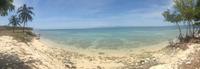 Blick von der Insel Cayo Blanco
