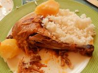 Hühnchen davor