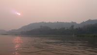abendliche Bootsfahrt auf dem Mekong in Luang Prabang 