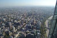 Santiago de Chile - Blick auf Santiago von der Aussichtsplattform Sky Costanera
