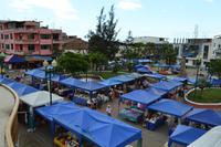 Montechristi - Markt auf dem Hauptplatz