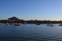 Fahrt durch den Panamakanal - Blick nach Panama City