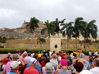 der einarmigen Statue von Don Blas de Lezo