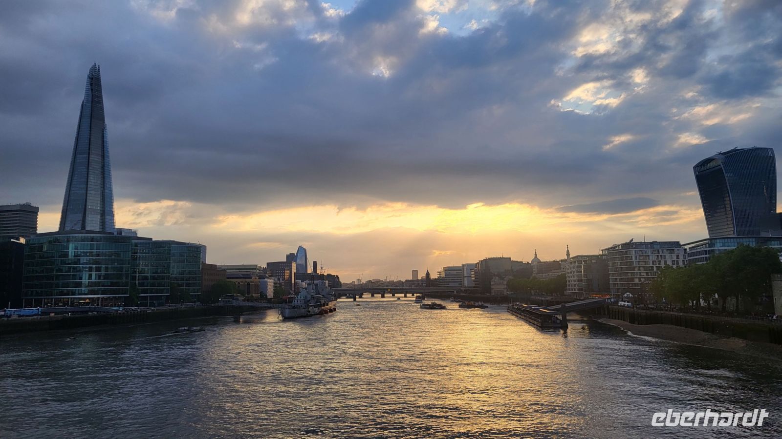 03 – London, Skyline bei Sonnenuntergang