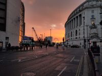 London Eye im Sonnenuntergang