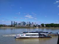 Island of Dogs/Canary Wharf von Greenwhich aus gesehen