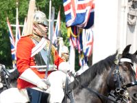Horseguard mit blankem Säbel